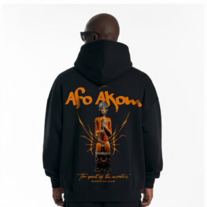 afo akom male hoodie black