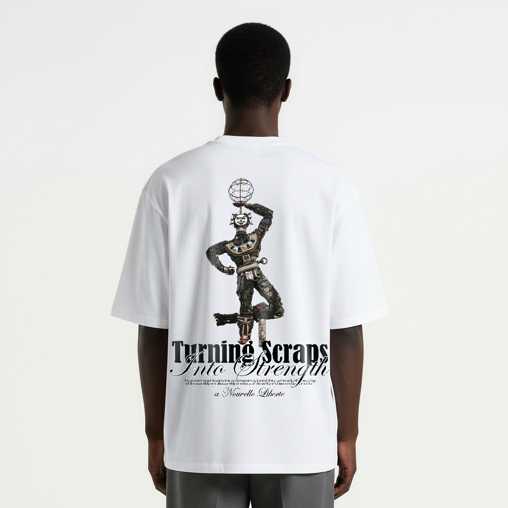 rond point white tee male rond point white tee male